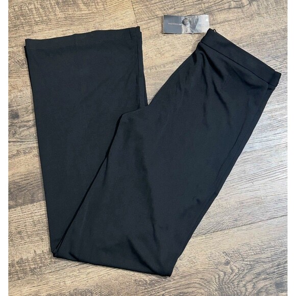 BCBGMAXAZRIA NWT Women’s‎ Size 8 Black Straight Leg Pants Rayon Blend - Picture 1 of 9